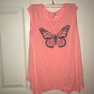 Glittery Butterfly Tank-top!!